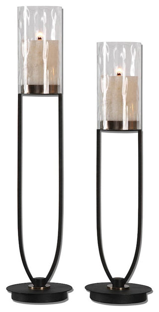 Uttermost Durga Iron Work Candleholders Set of 2, 18835