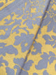 Wool and Cotton Damask Throw, Yellow
