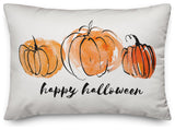 Watercolor Pumpkins 14"x20" Throw Pillow