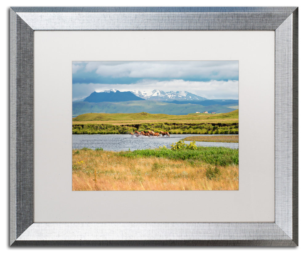 Philippe Sainte-Laudy 'Wild Horses' Matted Framed Art