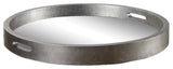 Uttermost Bechet Round Silver Tray