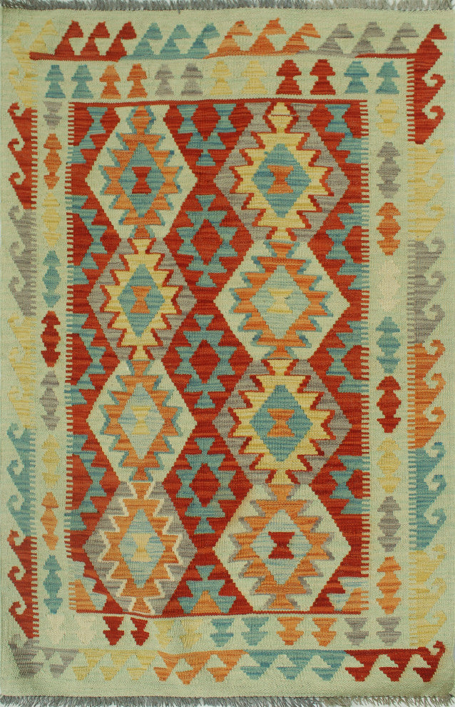 Winchester Kilim Lyman Lt. Green Rug