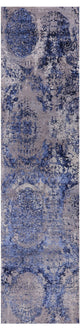 Modern Handmade Wool and Silk Runner Rug 3' 0" X 12' 4" Q9068