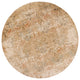 HomeRoots 7' Round Champagne Abstract Indoor Area Rug