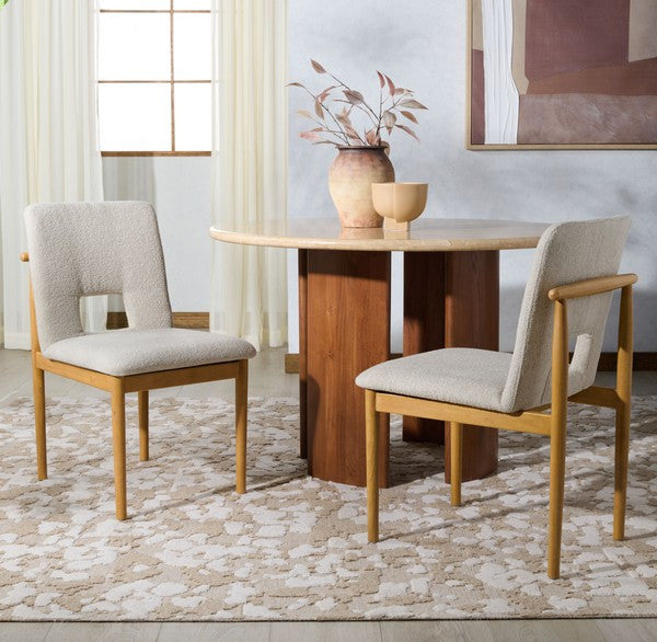 Safavieh Couture Benjy Dining Chair, Beige/Natural