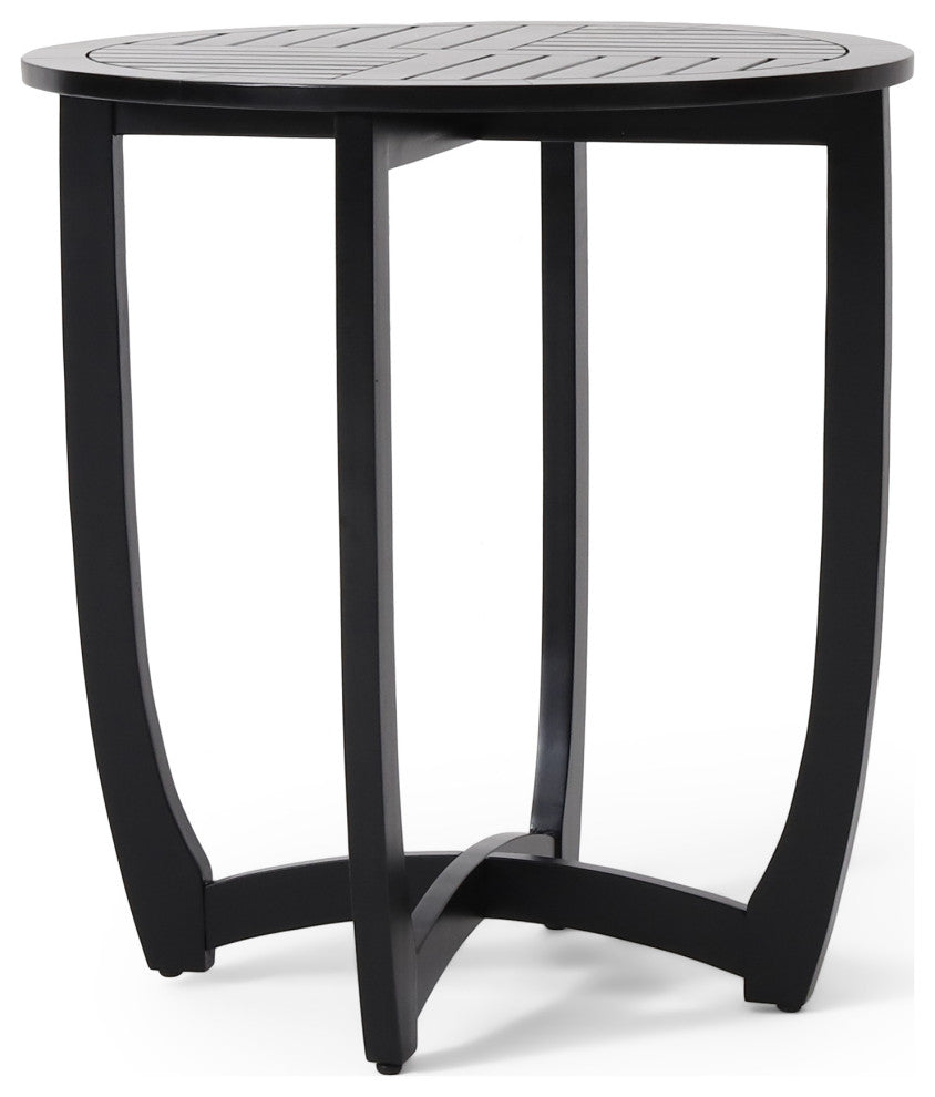 Tendoy Indoor Rustic Acacia Wood Dining Table, Black
