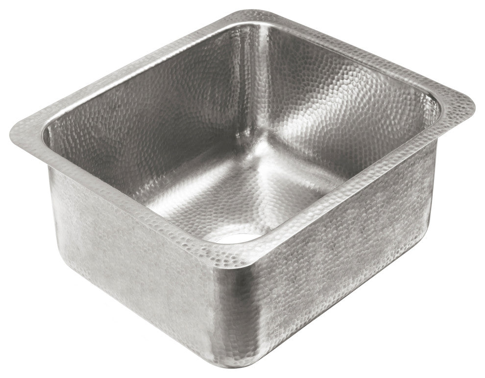 Orwell Stainless Steel 17" Single Bowl Undermount Kitchen Sink, Brushed Stainless Steel