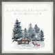 "Perfect White Christmas" Framed Painting Print, 18x18