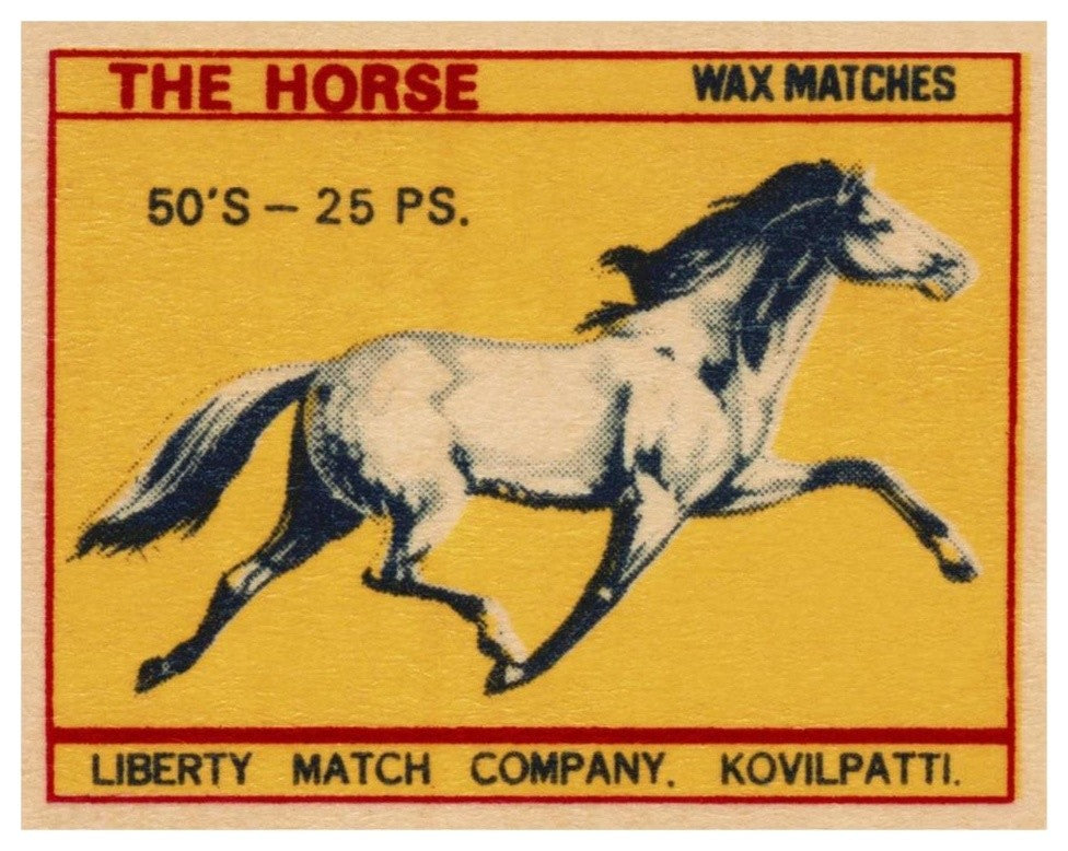 "The Horse Matches" Digital Paper Print by Phillumenart, 32"x26"