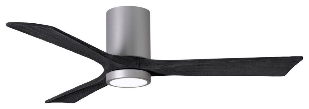 Matthews Fan Irene-3HLK With Lighting Kit, Brushed Nickel, 52", Matte Black