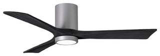 Matthews Fan Irene-3HLK With Lighting Kit, Brushed Nickel, 52", Matte Black