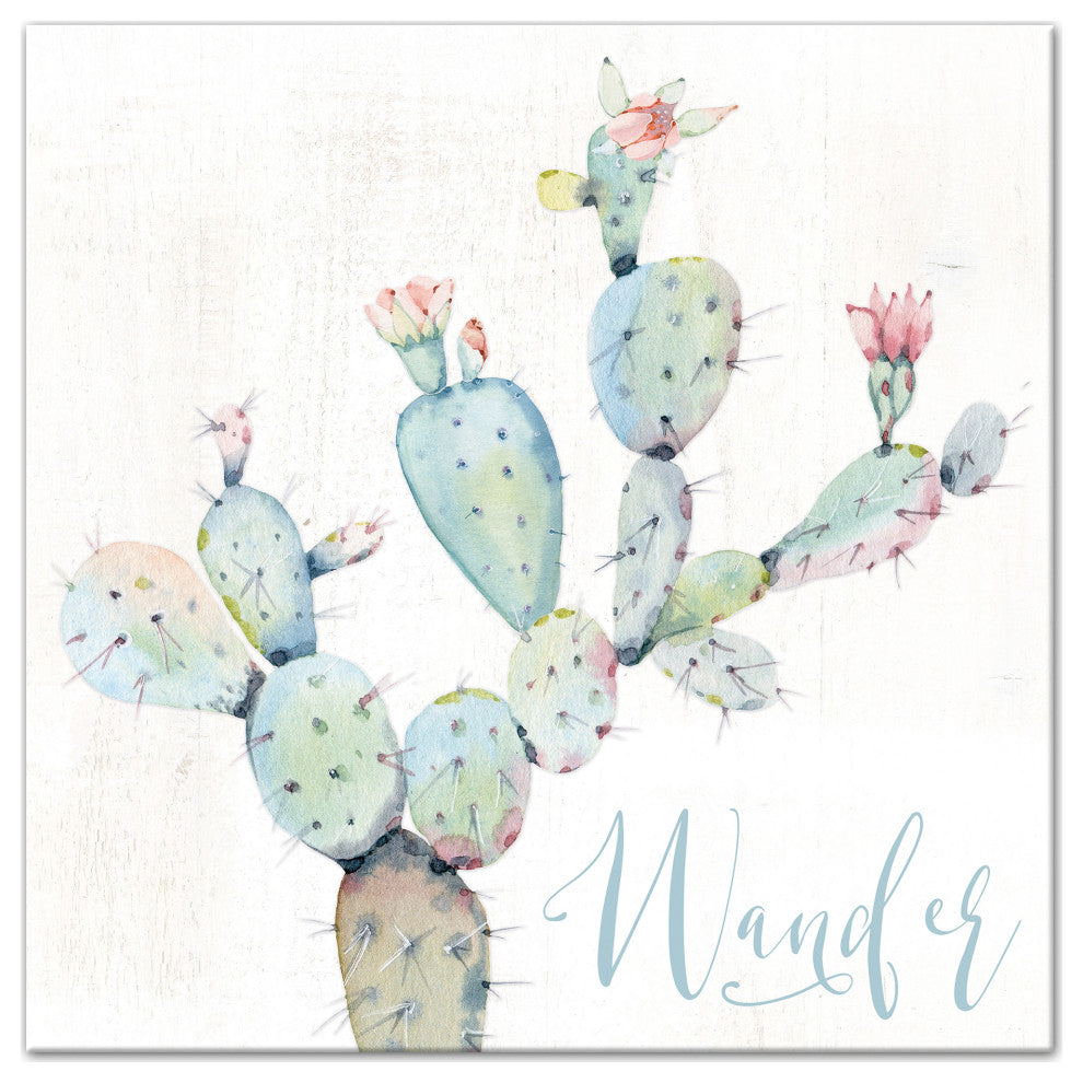 Wander Cactus 16x16 Canvas Wall Art