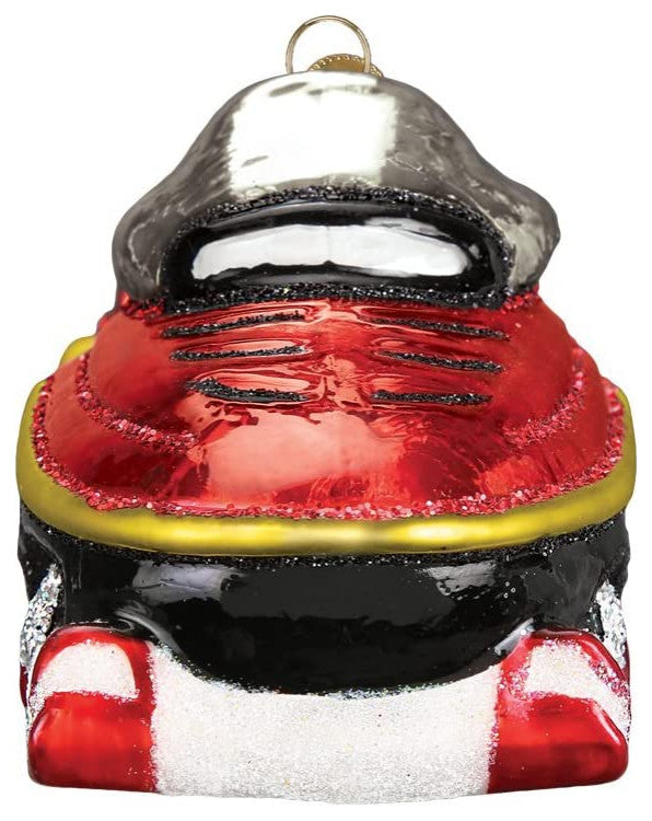 Old World Christmas 46074 Snowmobile Blown Glass Ornament