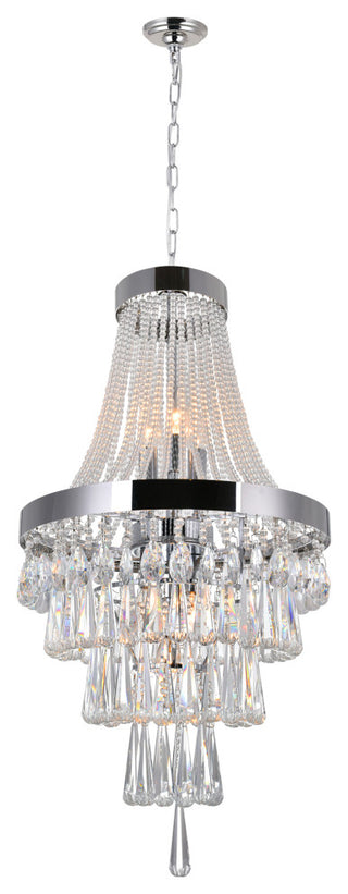 Vast 6 Light Chandelier With Chrome Finish