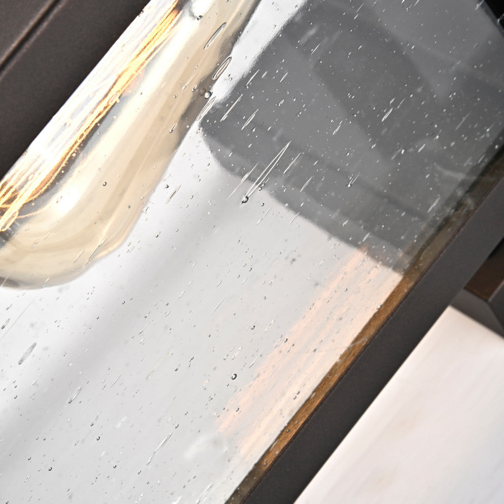 CHLOE Lighting Brian Transitional 1-Light Rubbed Bronze Outdoor Wall Sconce