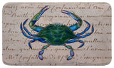 Male Blue Crab Beige Bath Mat 18x30