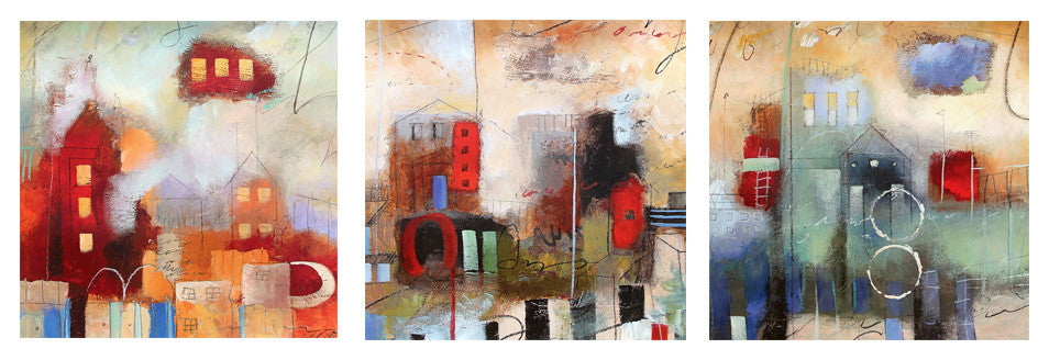 Abstract 3-Piece Canvas Wall Art Set
