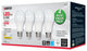 5.5W, A19 LED, Frosted, 2700K, Medium Base, 120V, 4-Pack
