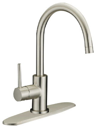 Single Handle Kitchen Faucet in Brushed Nickel Finish