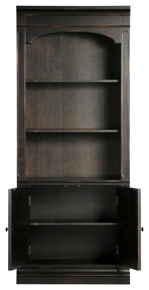Roanoke Black Bookcase