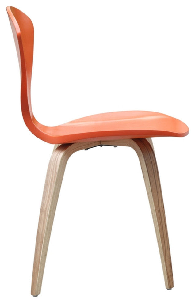 Classics Wooden Side Chair, Orange