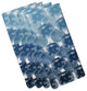 Beach Clouds, Geometric Print Napkin, Set of 4, Blue