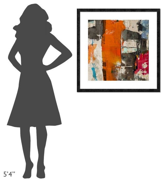 "Colors Royale II" Framed Digital Print by Anne Munson, 32"x32"