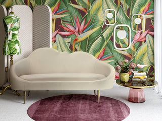 TOV Furniture Cloud Cream Velvet Settee