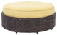 St. Tropez Round Ottoman, Peridot