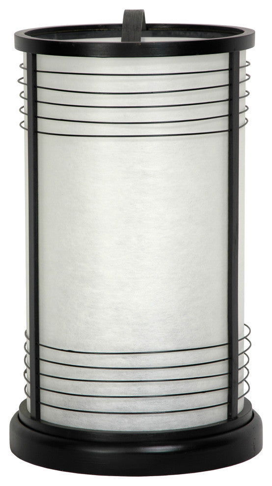 13" Shinjuku Japanese Shoji Lantern, Black