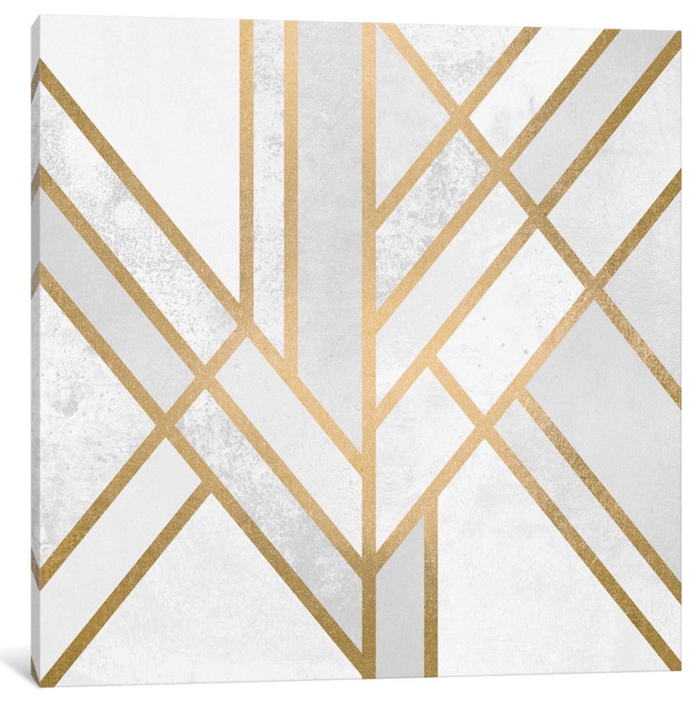 "Art Deco Geometry II" by Elisabeth Fredriksson, Canvas Print, 12"x12"