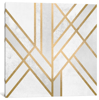 "Art Deco Geometry II" by Elisabeth Fredriksson, Canvas Print, 12"x12"