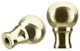 24018-12, Set of 2 Steel Lamp Finial, Brass Plated Finish, 1 1/2" Tall