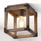 Magnolia Iron LED Flush Mount, Brown, 8"