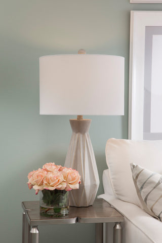 Branka Table Lamp - Cement with Gold