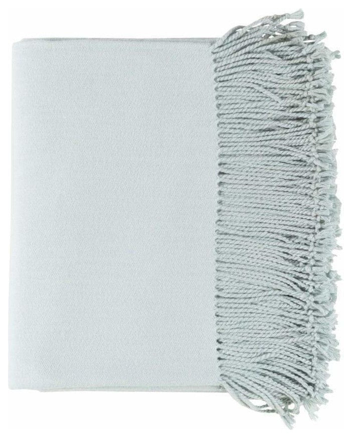Surya Chantel Throw, Silver Gray