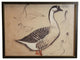 Large Upright Goose, Copper And Black Shadowbox