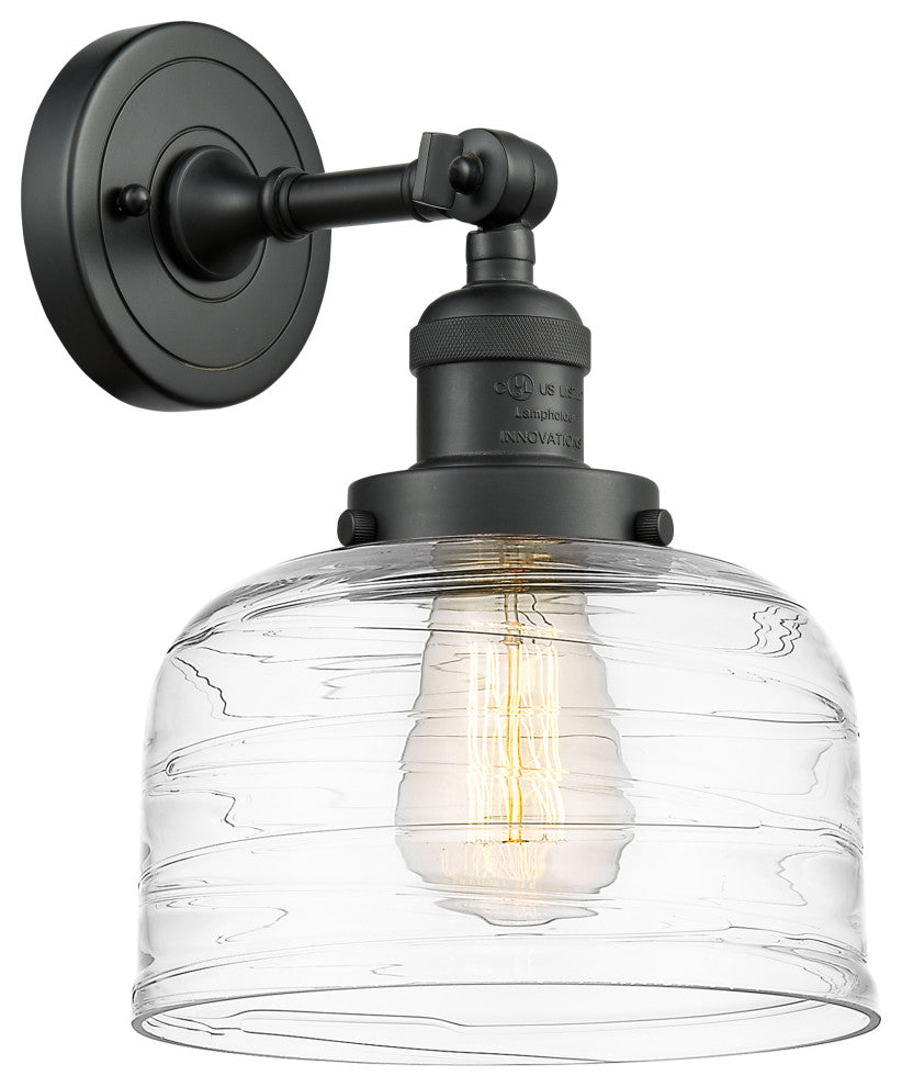 Innovations Bell LED Large Wall Sconce 203-BK-G713-LED, Matte Black