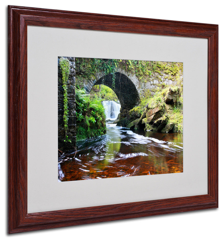 'Lush River' Matted Framed Canvas Art by Pierre Leclerc