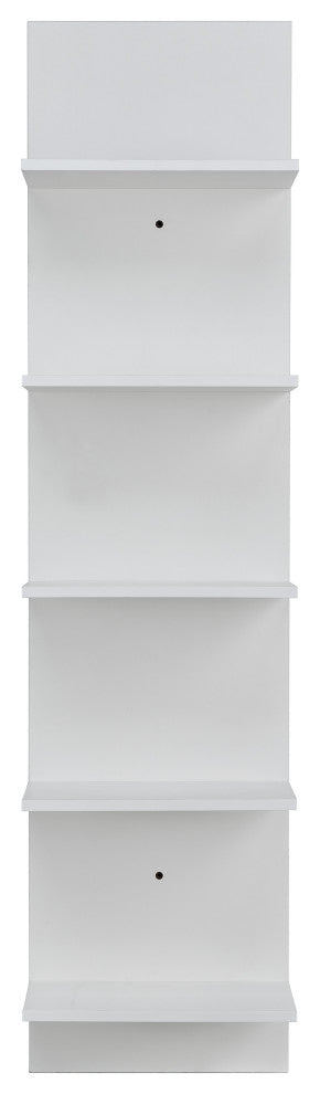 Danya B. Tiered Wide Column Wall Shelf, White