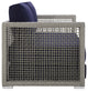 Gray Navy Aura 3 Piece Outdoor Patio Wicker Rattan Set
