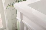 Legion Furniture Evarly Single-Sink Vanity, White, 24"