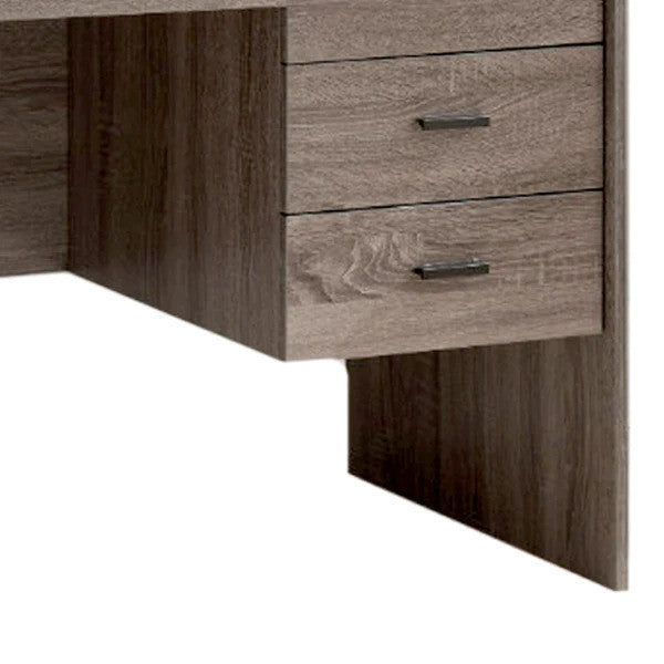 Benzara BM148857 Adorning Contemporary Style Office Desk, Gray