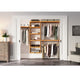 Solid Wood Reach-In Closet Organizer with hanging, Honey Maple