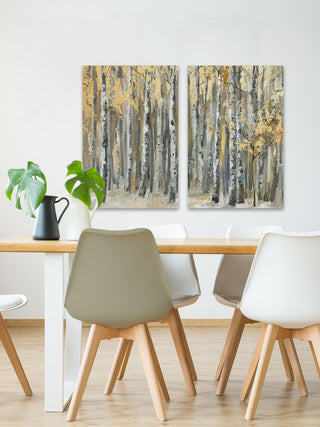 Autumn Forest Diptych, 40"x30"