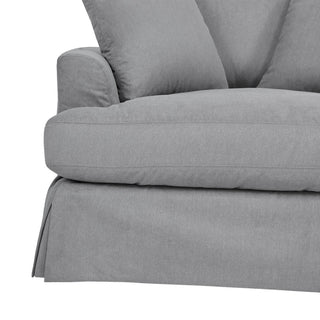 Ciara 53" Upholstered Chair and a Half in Pearl, Slate Gray