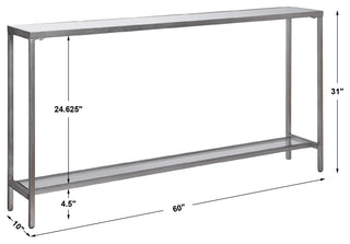 Uttermost Hayley Silver Console Table