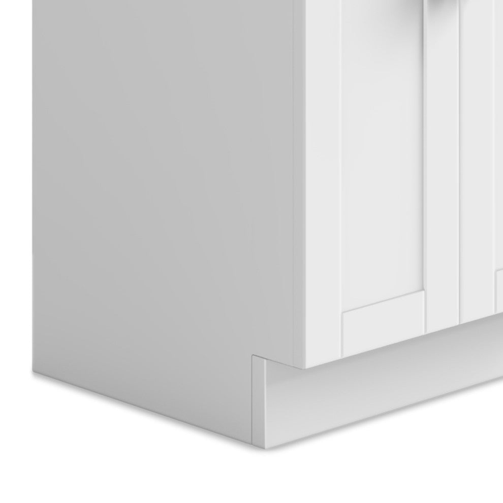 Hennessy Contemporary 24" Deluxe Laundry Cabinet, Faucet, White, 20"