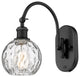 Innovations 518-1W-BK-G1215-6 1-Light Sconce, Matte Black