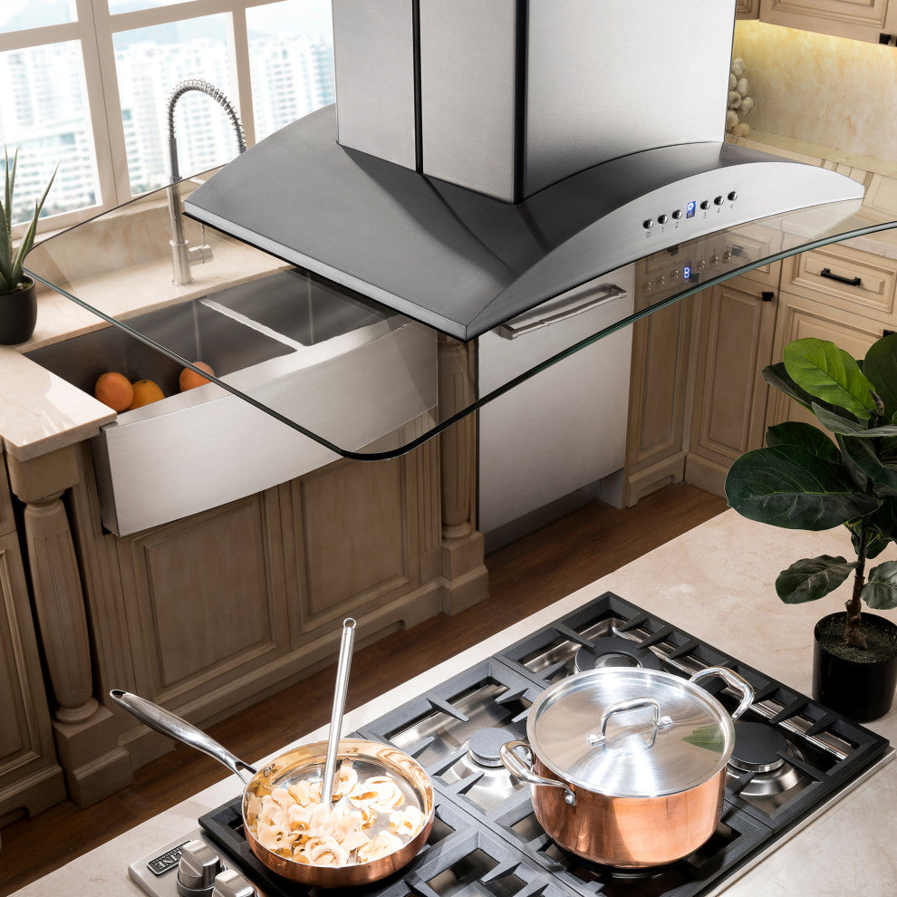 ZLINE 30 in. Island Range Hood, Stainless Steel, GL9i-30